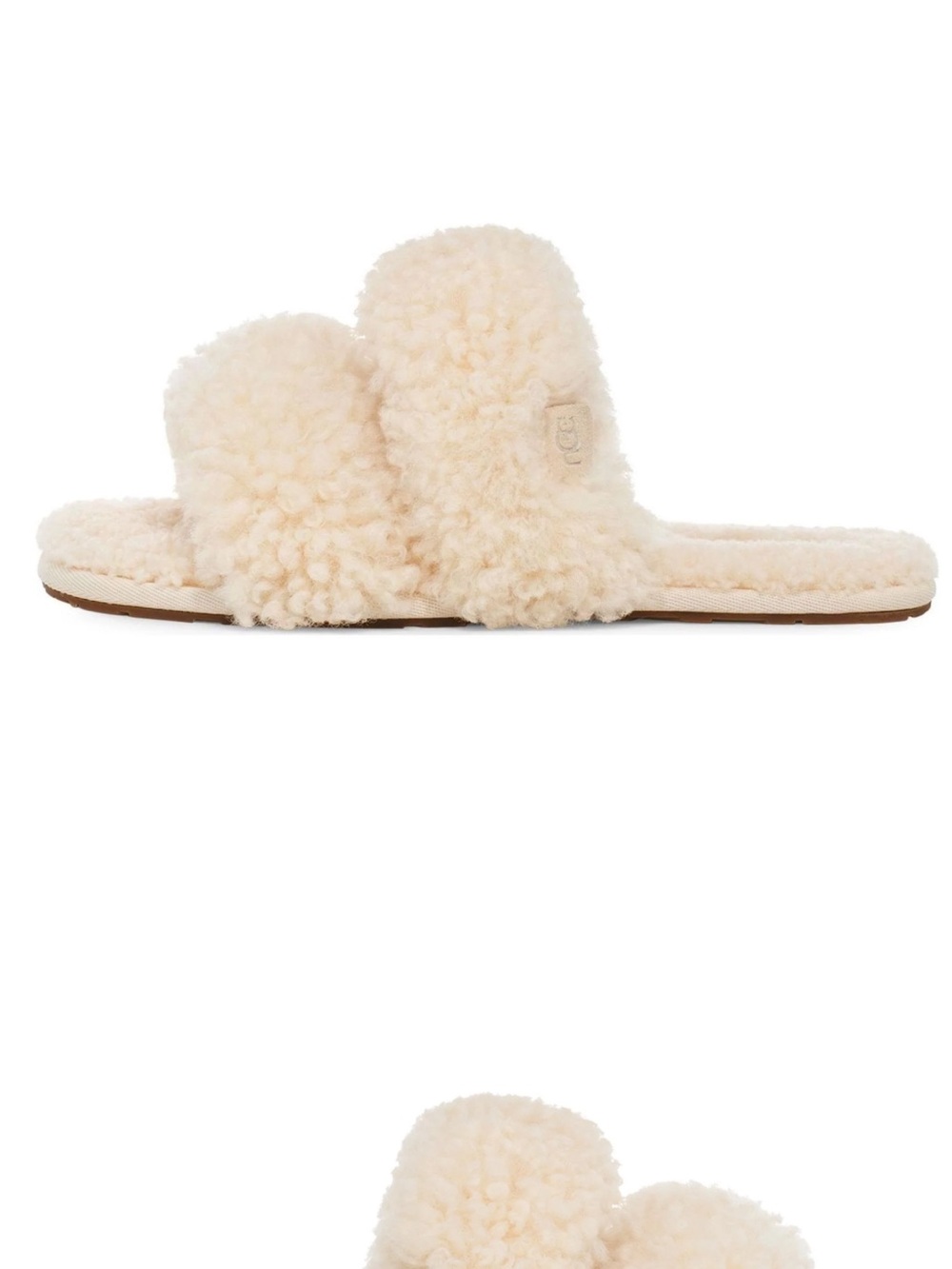 UGG Maxi Curly Scuffetta Slippers 'Cozy Minimalist Beige